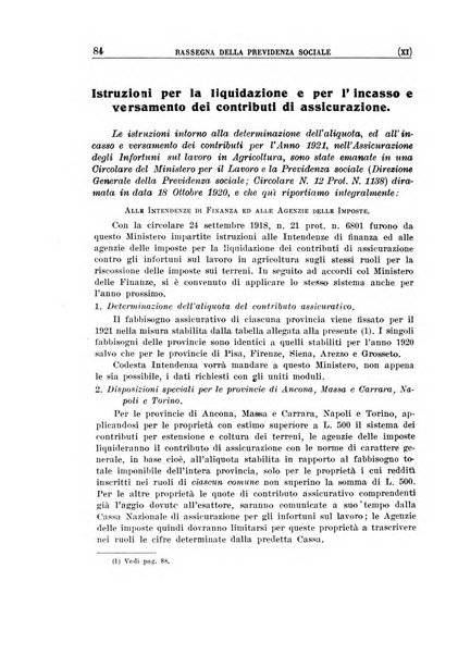 Rassegna della previdenza sociale assicurazioni e legislazione sociale, infortuni e igiene del lavoro