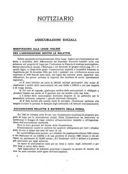 Rassegna della previdenza sociale assicurazioni e legislazione sociale, infortuni e igiene del lavoro