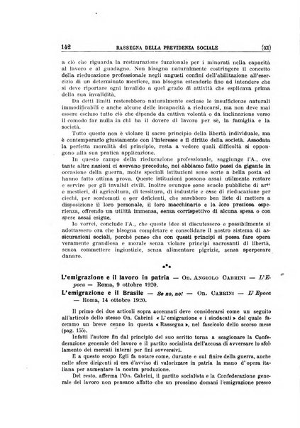 Rassegna della previdenza sociale assicurazioni e legislazione sociale, infortuni e igiene del lavoro