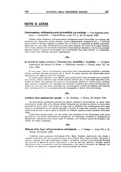 Rassegna della previdenza sociale assicurazioni e legislazione sociale, infortuni e igiene del lavoro