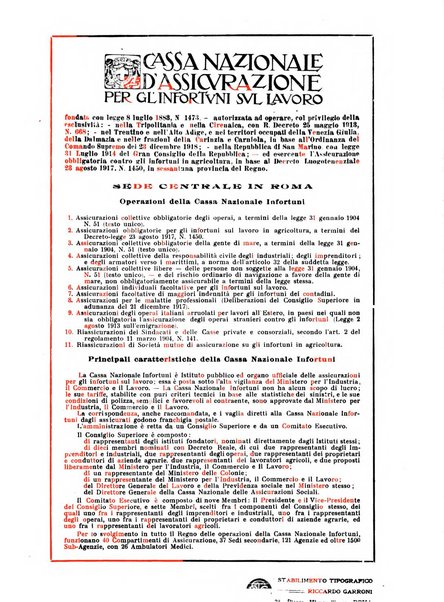 Rassegna della previdenza sociale assicurazioni e legislazione sociale, infortuni e igiene del lavoro