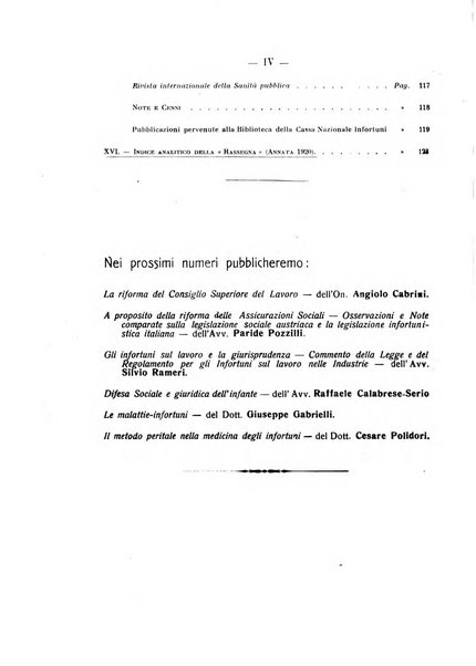 Rassegna della previdenza sociale assicurazioni e legislazione sociale, infortuni e igiene del lavoro