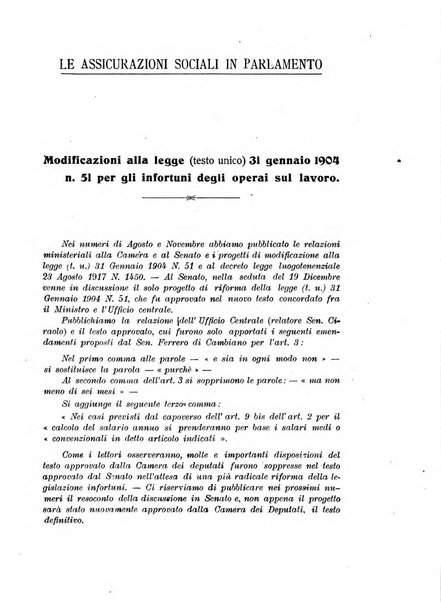 Rassegna della previdenza sociale assicurazioni e legislazione sociale, infortuni e igiene del lavoro