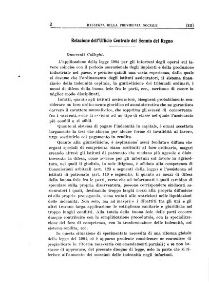 Rassegna della previdenza sociale assicurazioni e legislazione sociale, infortuni e igiene del lavoro