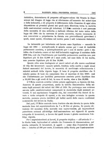 Rassegna della previdenza sociale assicurazioni e legislazione sociale, infortuni e igiene del lavoro