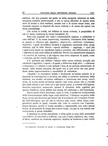 Rassegna della previdenza sociale assicurazioni e legislazione sociale, infortuni e igiene del lavoro