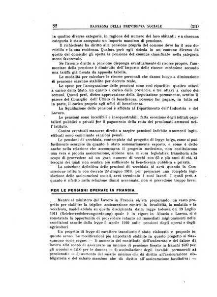 Rassegna della previdenza sociale assicurazioni e legislazione sociale, infortuni e igiene del lavoro