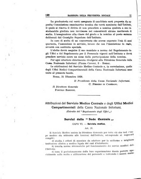 Rassegna della previdenza sociale assicurazioni e legislazione sociale, infortuni e igiene del lavoro