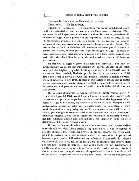 Rassegna della previdenza sociale assicurazioni e legislazione sociale, infortuni e igiene del lavoro