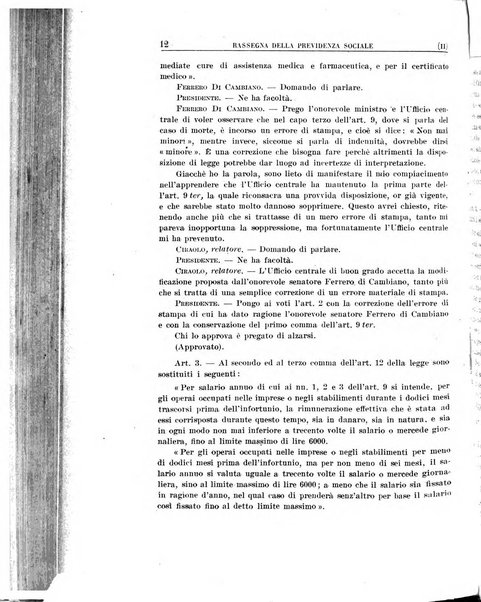 Rassegna della previdenza sociale assicurazioni e legislazione sociale, infortuni e igiene del lavoro