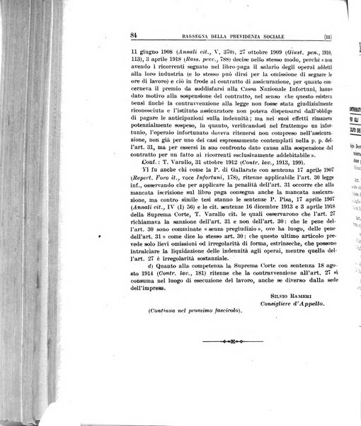 Rassegna della previdenza sociale assicurazioni e legislazione sociale, infortuni e igiene del lavoro