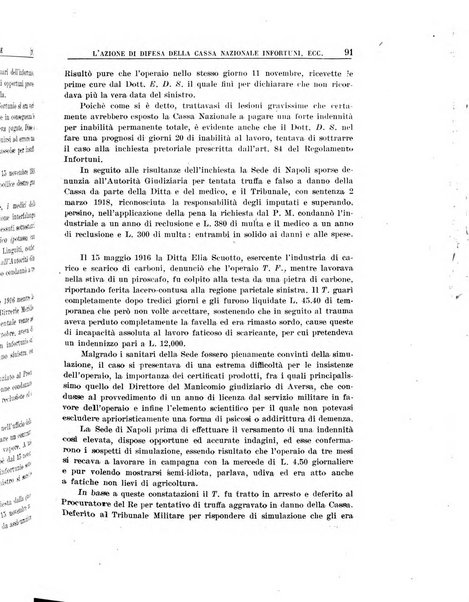 Rassegna della previdenza sociale assicurazioni e legislazione sociale, infortuni e igiene del lavoro