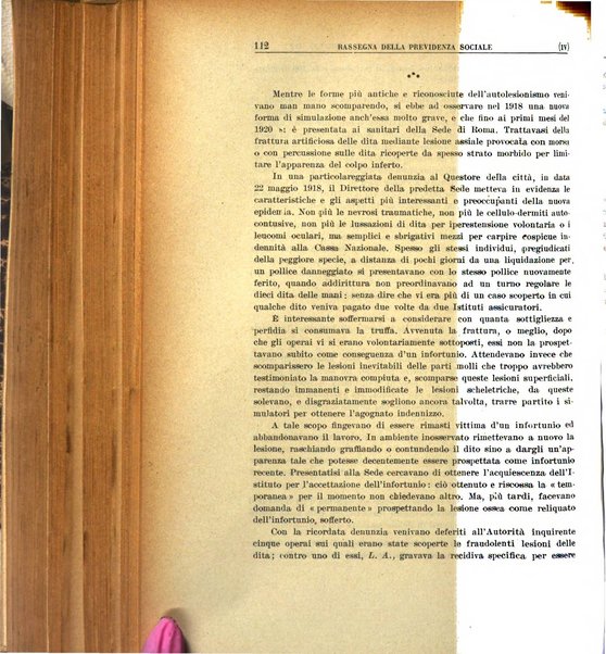 Rassegna della previdenza sociale assicurazioni e legislazione sociale, infortuni e igiene del lavoro