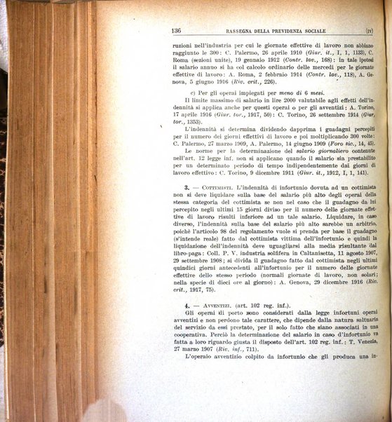 Rassegna della previdenza sociale assicurazioni e legislazione sociale, infortuni e igiene del lavoro