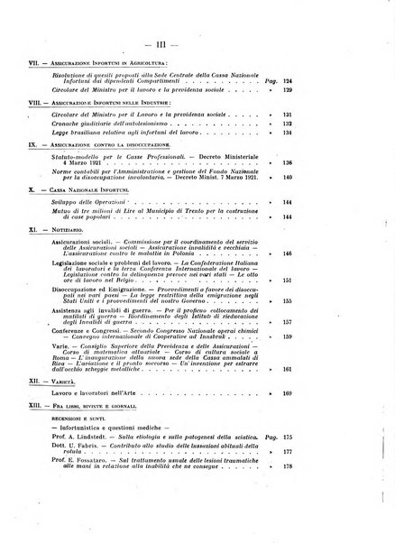 Rassegna della previdenza sociale assicurazioni e legislazione sociale, infortuni e igiene del lavoro