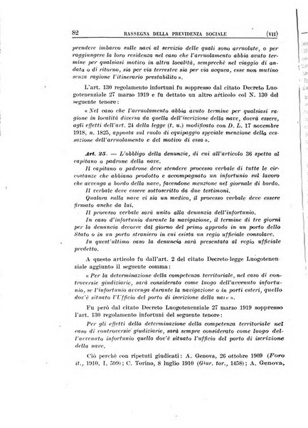 Rassegna della previdenza sociale assicurazioni e legislazione sociale, infortuni e igiene del lavoro