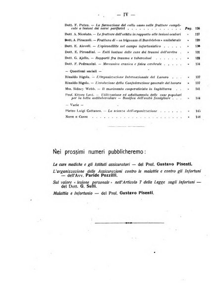 Rassegna della previdenza sociale assicurazioni e legislazione sociale, infortuni e igiene del lavoro