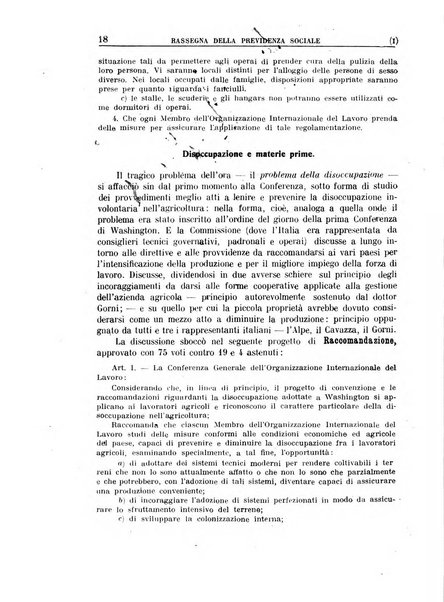 Rassegna della previdenza sociale assicurazioni e legislazione sociale, infortuni e igiene del lavoro