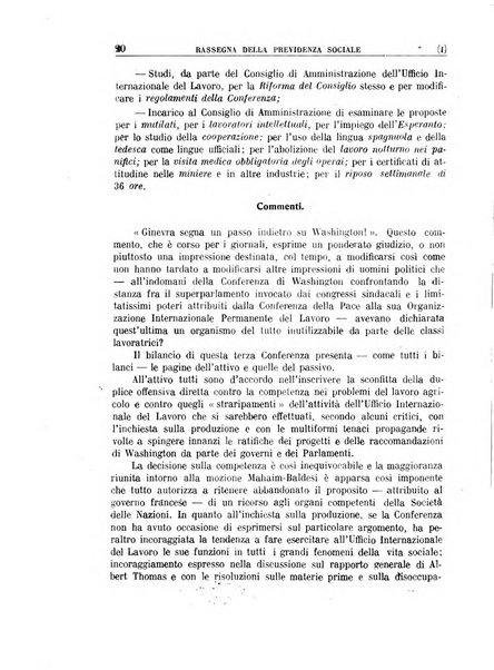 Rassegna della previdenza sociale assicurazioni e legislazione sociale, infortuni e igiene del lavoro