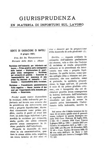 Rassegna della previdenza sociale assicurazioni e legislazione sociale, infortuni e igiene del lavoro