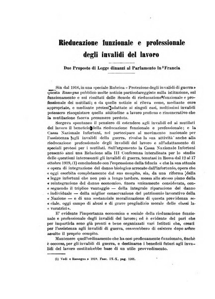 Rassegna della previdenza sociale assicurazioni e legislazione sociale, infortuni e igiene del lavoro