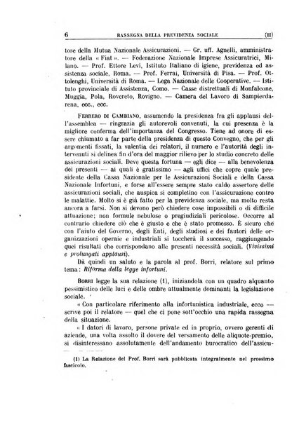 Rassegna della previdenza sociale assicurazioni e legislazione sociale, infortuni e igiene del lavoro