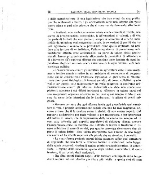 Rassegna della previdenza sociale assicurazioni e legislazione sociale, infortuni e igiene del lavoro