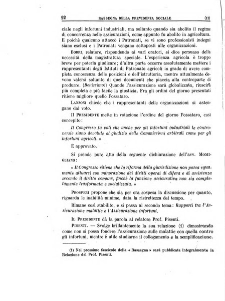 Rassegna della previdenza sociale assicurazioni e legislazione sociale, infortuni e igiene del lavoro