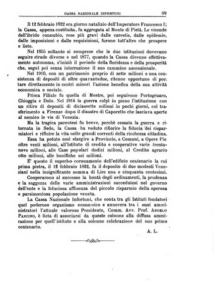 Rassegna della previdenza sociale assicurazioni e legislazione sociale, infortuni e igiene del lavoro