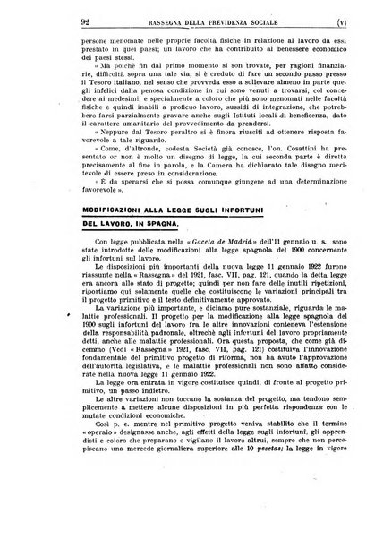 Rassegna della previdenza sociale assicurazioni e legislazione sociale, infortuni e igiene del lavoro