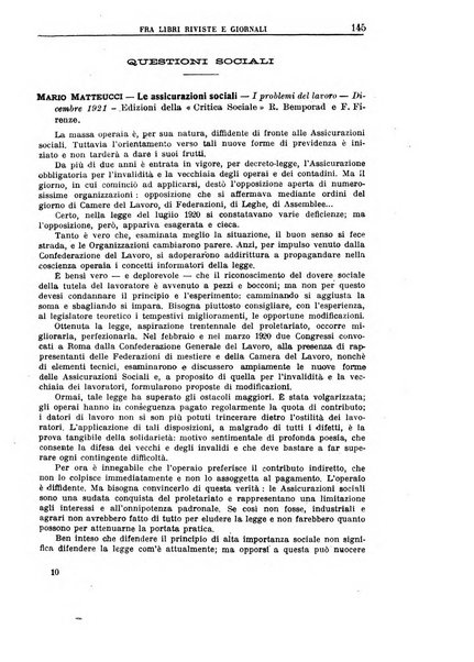 Rassegna della previdenza sociale assicurazioni e legislazione sociale, infortuni e igiene del lavoro