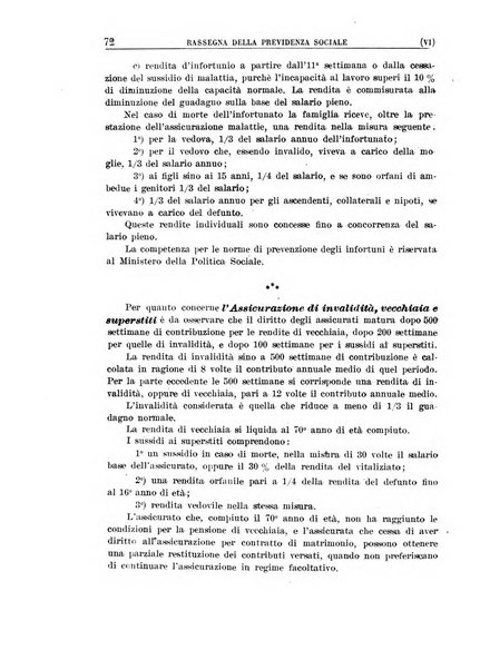 Rassegna della previdenza sociale assicurazioni e legislazione sociale, infortuni e igiene del lavoro