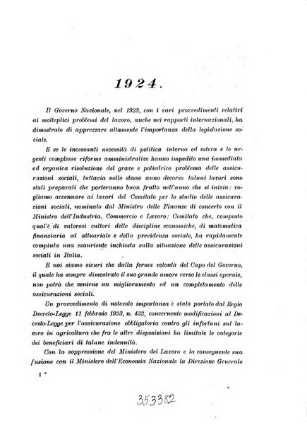 Rassegna della previdenza sociale assicurazioni e legislazione sociale, infortuni e igiene del lavoro