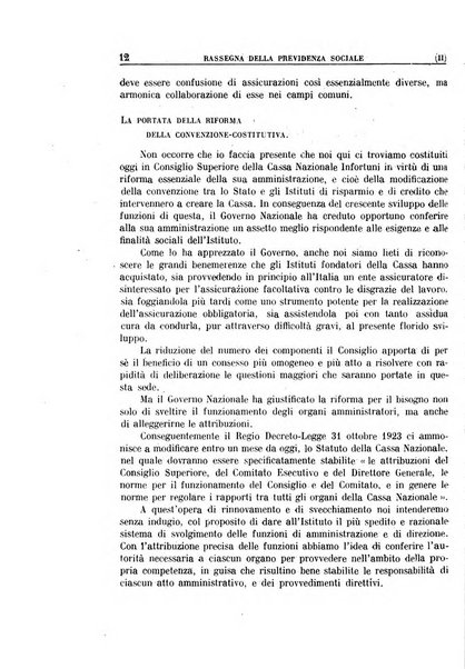 Rassegna della previdenza sociale assicurazioni e legislazione sociale, infortuni e igiene del lavoro