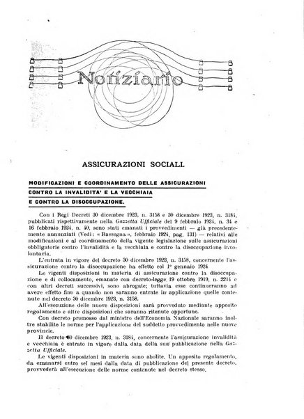 Rassegna della previdenza sociale assicurazioni e legislazione sociale, infortuni e igiene del lavoro