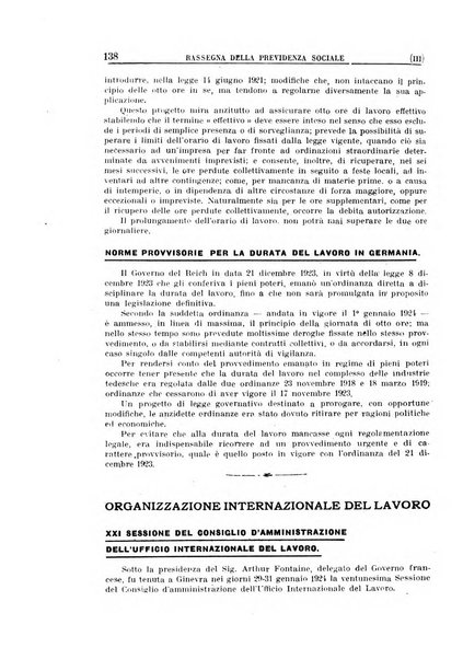 Rassegna della previdenza sociale assicurazioni e legislazione sociale, infortuni e igiene del lavoro