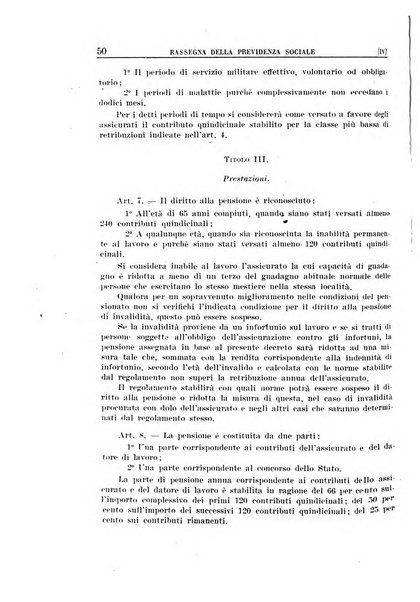 Rassegna della previdenza sociale assicurazioni e legislazione sociale, infortuni e igiene del lavoro