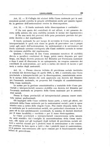 Rassegna della previdenza sociale assicurazioni e legislazione sociale, infortuni e igiene del lavoro