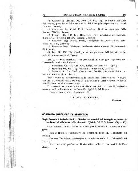 Rassegna della previdenza sociale assicurazioni e legislazione sociale, infortuni e igiene del lavoro