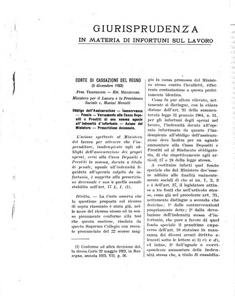 Rassegna della previdenza sociale assicurazioni e legislazione sociale, infortuni e igiene del lavoro