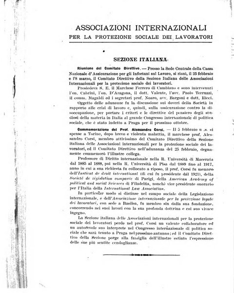 Rassegna della previdenza sociale assicurazioni e legislazione sociale, infortuni e igiene del lavoro