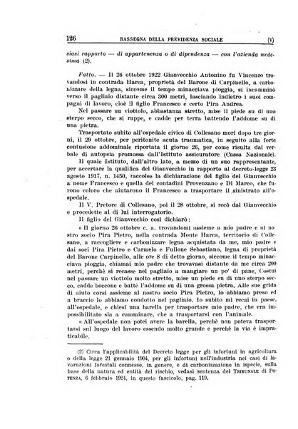 Rassegna della previdenza sociale assicurazioni e legislazione sociale, infortuni e igiene del lavoro