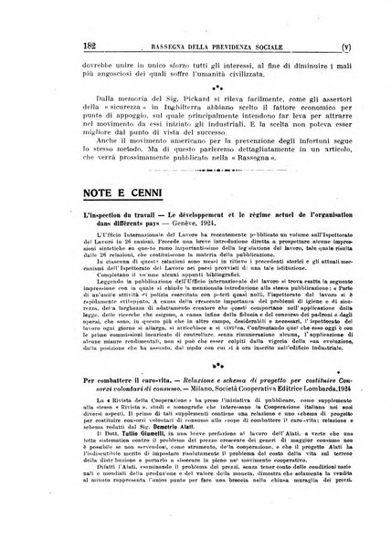 Rassegna della previdenza sociale assicurazioni e legislazione sociale, infortuni e igiene del lavoro