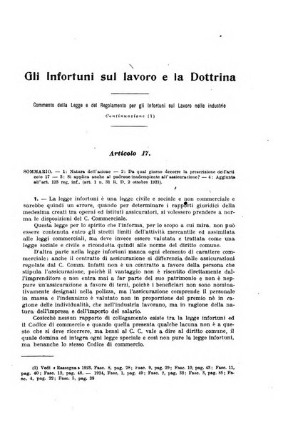 Rassegna della previdenza sociale assicurazioni e legislazione sociale, infortuni e igiene del lavoro