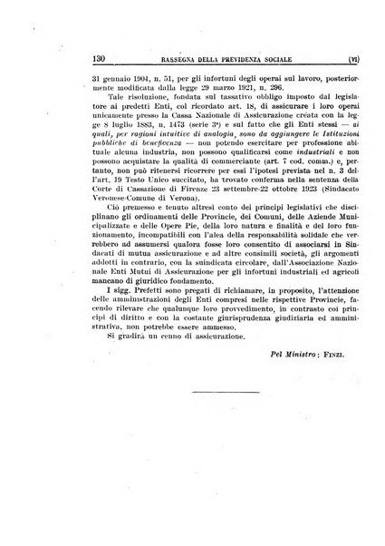 Rassegna della previdenza sociale assicurazioni e legislazione sociale, infortuni e igiene del lavoro