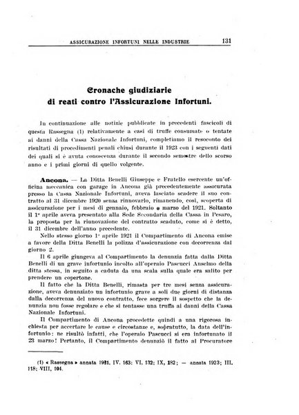 Rassegna della previdenza sociale assicurazioni e legislazione sociale, infortuni e igiene del lavoro