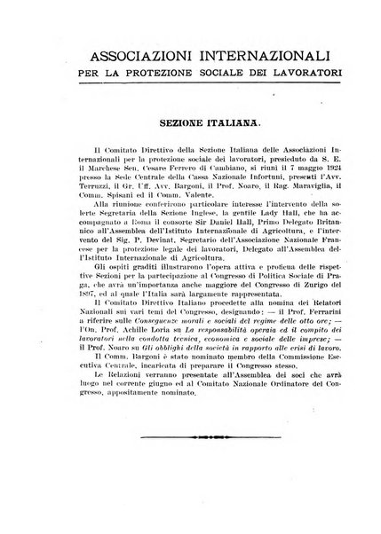 Rassegna della previdenza sociale assicurazioni e legislazione sociale, infortuni e igiene del lavoro