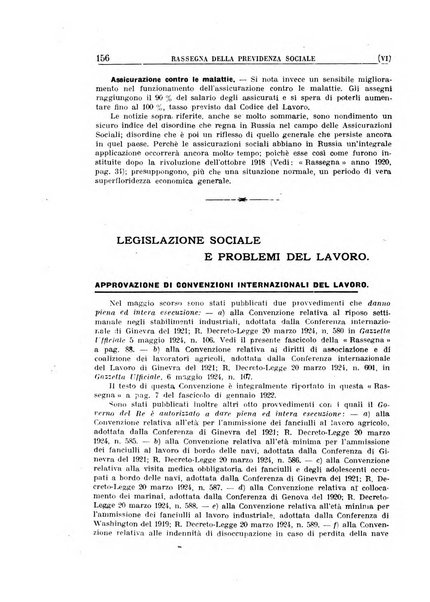 Rassegna della previdenza sociale assicurazioni e legislazione sociale, infortuni e igiene del lavoro