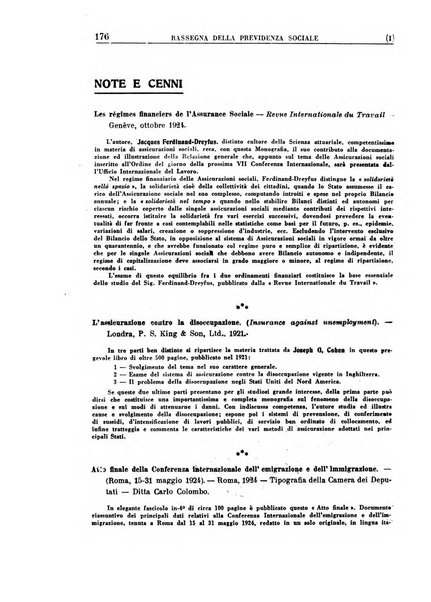 Rassegna della previdenza sociale assicurazioni e legislazione sociale, infortuni e igiene del lavoro