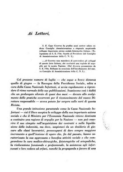 Rassegna della previdenza sociale assicurazioni e legislazione sociale, infortuni e igiene del lavoro